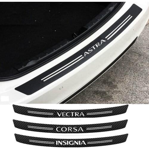 Car Styling Trunk Bumper Protector Sticker For Opel Astra J H G K Insignia Corsa D B E F Mokka Vectra C A OPC 2019 Accessories