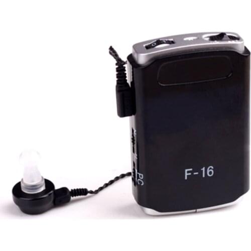 AXON F-16 Pocket High Power Wired Box Mini Hearing Aid Sound Amplifier Receiver Black