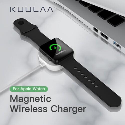 KUULAA Fast Charger Wireless Charger For Apple Watch Charger Dock Charging For Iphone Smart Apple Watch Series 5 4 3 2 1