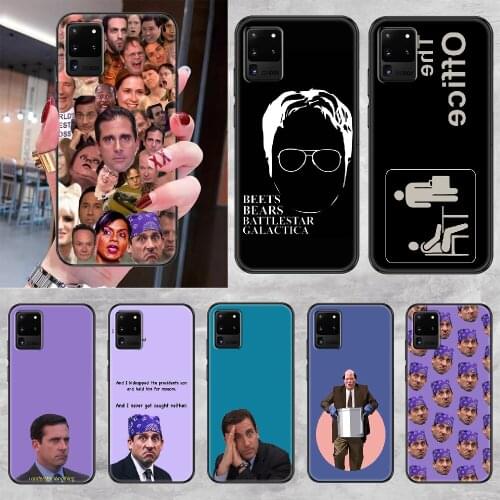 TV The Office Phone case For Samsung Galaxy Note 4 8 9 10 20 S8 S9 S10 S10E S20 Plus UITRA Ultra black art bumper fashion