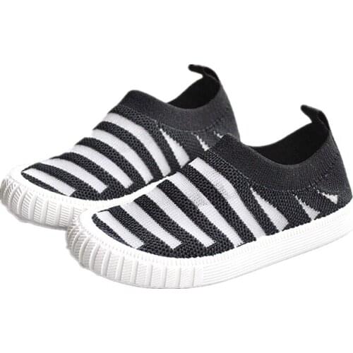 Children Running Sneakers 2020 Fashion Wear-resistant Boys Sport Shoes Outdoors Casual Shoes Girls Breathable Knit Mesh Sneakers