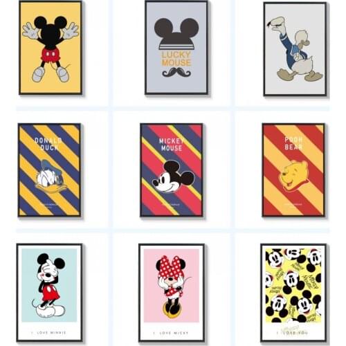Disney cartoon Winnie the Pooh and Donald Duck Mickey Mouse 5D diamond painting cross stitch for home decoration