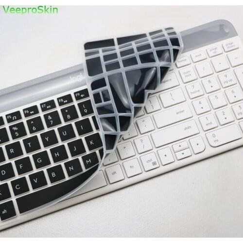 Silicone Dustproof Wireless Desktop keyboard Cover skin Protector MK 470 For Logitech MK470 K580 Slim Wireless Keyboard