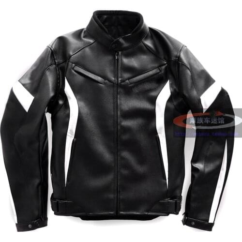 Racing suit winter fall/winter motorcycle suit anti-fall leather PU leather sports jacket motorcycle jacket
