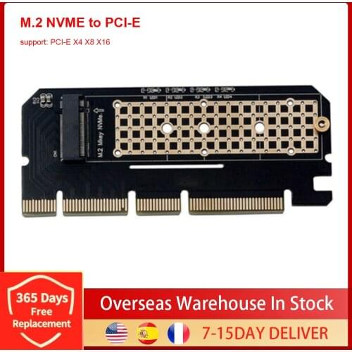 M.2 NVMe SSD To PCIE 3.0 X4 X8 X16 Adapter Card Hard Disk Expansion Converter Card support 2230/2242/2260/2280 M.2 Dropshipping