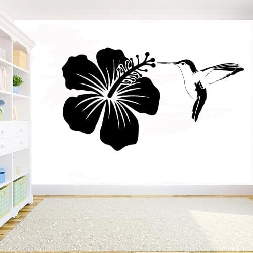 Hummingbird Wall Sticker Bird DIY Decal Animal Decals Wall Vinyl Mural Home Decor Bedroom living room Window Decals Y183