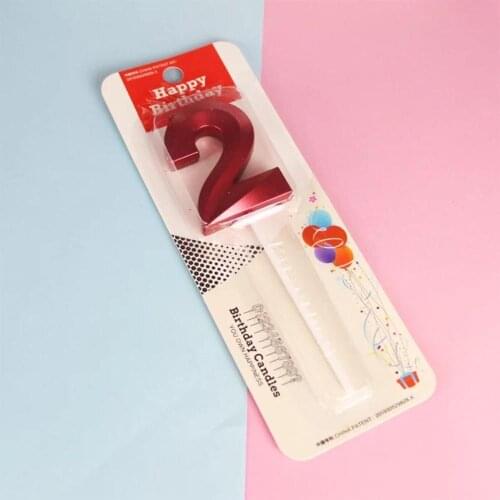 RED Golden Ins style 5cm Metallic color Alphabet Number Birthday wedding Candles Cake Candles Kids Party Decor ,1000pcs/lot