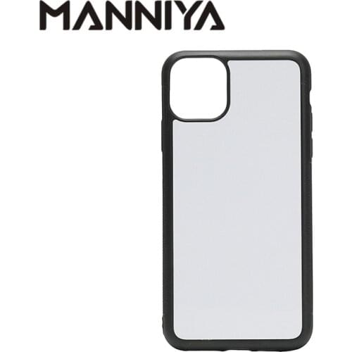 MANNIYA for iphone 11 11 Pro 11 Pro Max Blank Sublimation TPU rubber phone Case with Aluminum inserts 10pcs/lot