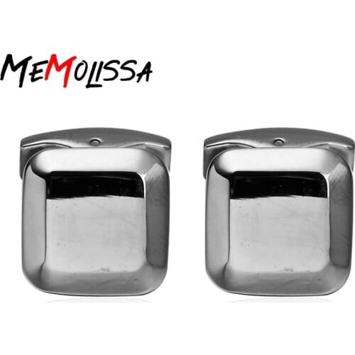 MeMolissa Classic Design Three Color Plated Formal Optional Color Enamel Cufflinks Tuxedo Studs Set