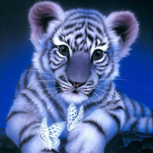 Dispaint Special Shaped Drill 5d diamond painting cat DIY fantasty Diamond Painting Kits Animal Painting for adult