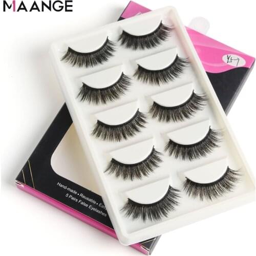 New 3/4/5 pairs natural false eyelashes fake lashes 3d mink lashes long makeup eyelash extension mink eyelashes for beauty