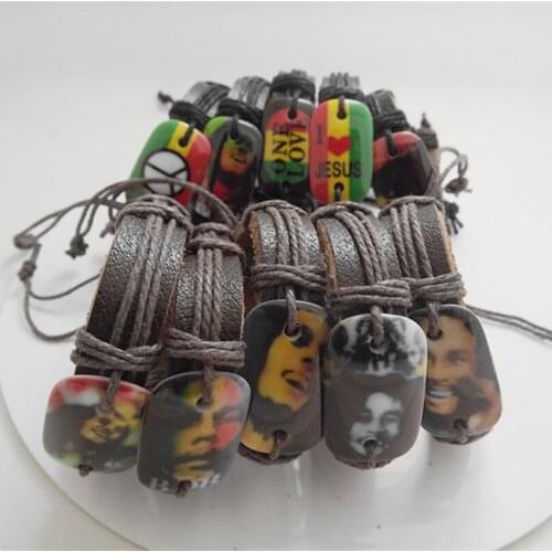 Wholesale 50 pcs Fashion multiple styles Mixed Leather cuff Bracelets Jewelry