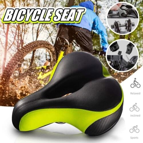 Mtb Bike Bicycle Saddle Rail Hollow Breathable Absorption Rainproof Soft Memory Sponge Casual Off-road Cycling Seat #T3G