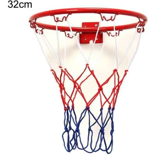 32cm/12.6\" Basketball Rim Net Hanging Wall-Mounted Hoop Goal Sports Replacement