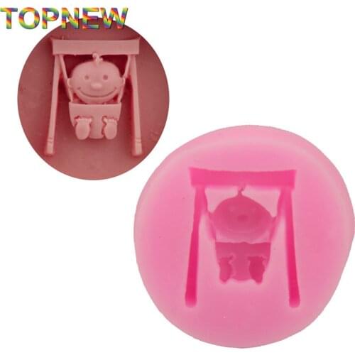 Cute DIY 3D Happy Boy Cake Chocolate Silicone Moulds Pastry Tools Sugarcraft Fondant Sugar Ice Jelly Jello Soap Molds C1719