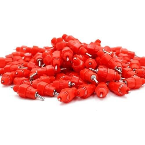 20 pcs / lot Chicken Nipple Bird Feeder Drinker Feeder Water Cups Nipple Chicken Drinkers Waterer 360 Angle Poultry Supplies