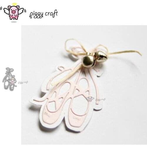 Piggy Craft metal cutting dies cut die mold Bow ballet shoes Scrapbook paper craft knife mould blade punch stencils dies