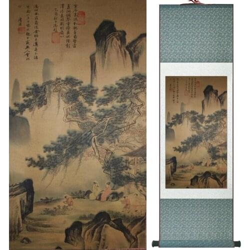 Traditional Chinese landscape art painting Chinese traditional art painting China ink painting fashion painting
