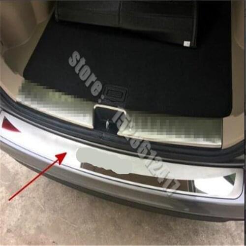Stainless steel car external Rear bumper Protector Sill Anti-scratch plate car styling for Kia Sportage 2013 2014 2015