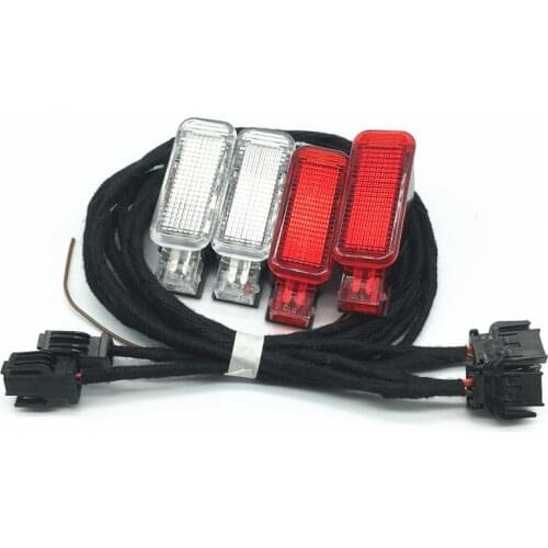 Car Interior Light Door Panel Warning Light Lamps Wiring Harness For A3 S3 A4 A5 A6 A7 A8 Q3 Q5 Q7 TT RS3 8KD947415C 8KD947411