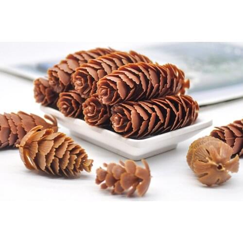 1 set of artificial plant fake pine cone decoration flower Christmas tree garland home decoration diy gift pendant handmade