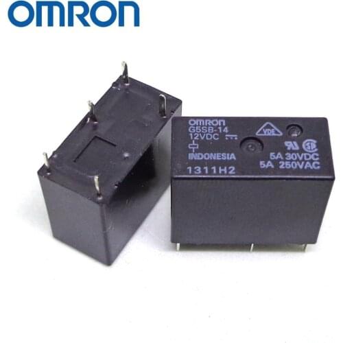10PCS/LOT G5SB-14 New Omron Relay G5SB-14-12V G5SB-14-12VDC G5SB-14-24VDC G5SB-14-24V 5PIN