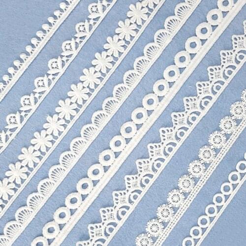 10 Yard DIY Clothing Accessories Embossed Flower Lace Ribbon Tape Wedding Dress Decoration Sewing Apparel Applique Navidad