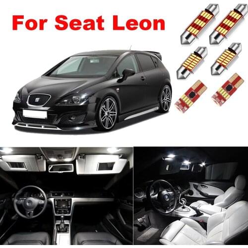 12pcs LED Interior Light Kit for Seat Leon MK2 1P 1P1 2005-2012 Dome Map Trunk Door Lmap Accessories