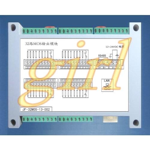 32 way transistor output module TCP net port / pulse output /RS485 configuration /MODBUS-RTU