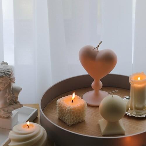 3d Love Shape Mold Cube Sofa Silicone Molds Soy Wax Mold Candle Making Diy Handmade Candle Soap Mold Home Decoration