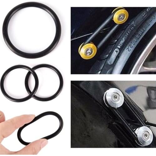 4PCS 5.5cm x 0.5cm Replacement Rubber O-Rings Gaskets Black car bumpers Quick Release Fasteners