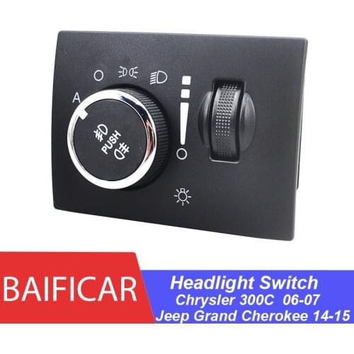Baificar Brand New Headlight Switch Auto Headlamp & Fog Lights 68189157AA For Chrysler 300C Jeep Grand Cherokee 14-15