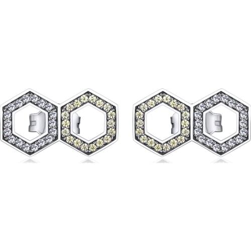 Infinite Love Stud Earring 100% 925 Sterling-Silver-Jewelry Free Shipping