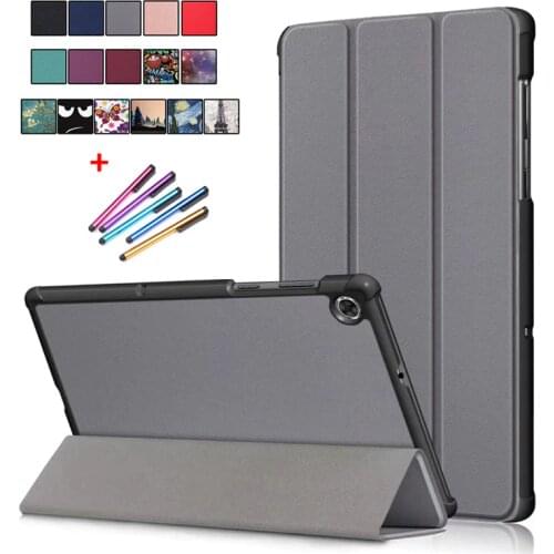Case For Lenovo Tab M10 Plus tb x606f x606x 10.3" Tri-Fold PU Leather Stand Tablet For Lenovo Tab M10 FHD Plus Case Coque Funda