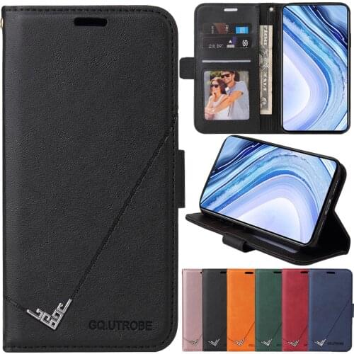 Luxury PU Flip Phone Case For Xiaomi Note 10 10T Pro POCO X3 NFC Redmi 7A 8A 9A 9C Note 7 8 8T 9 9T 9S 10 Pro Shell Cover Bag