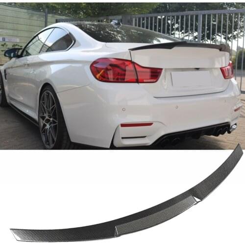 F82 M4-style Carbon Fiber Car Rear Trunk Wing Lip Spoiler for BMW 4 Series F82 M4 Coupe 2-Door 2014-2018