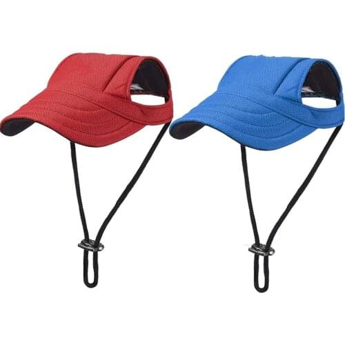 Pet Dog Caps Small Puppy Pets Summer Solid Oxford Cap Dog Baseball Visor Hat Outdoor Accessories Sun Bonnet Cap Chihuahua
