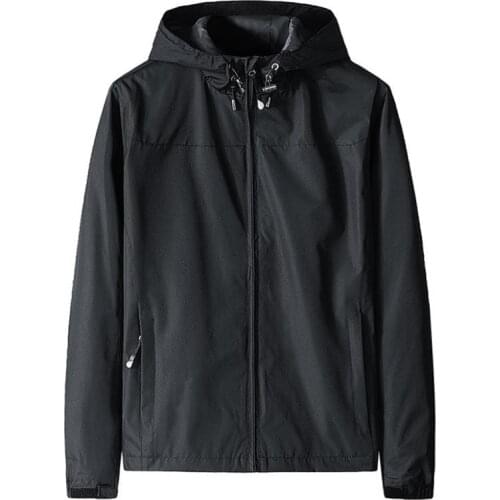 Spring Autumn Casual Solid Fashion Slim Jacket Men Overcoat New Baseball Jackets Mens hooded coat