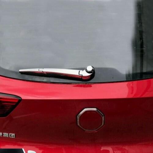 For MG ZS 2017 2018 Chrome Rear Window Rain Wiper Arm Blade Cover Trim Overlay Nozzle Molding Garnish 3pcs