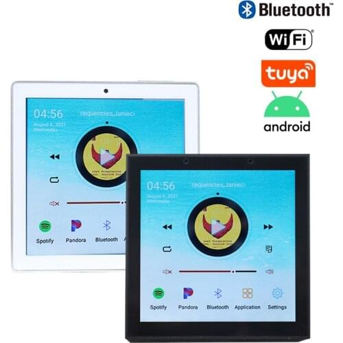 Bluetooth Wall Amplifier WiFi Audio Home Theater Amplifiers Mini Android Music Host Touch Screen Support Tuya Smart Control RJ45