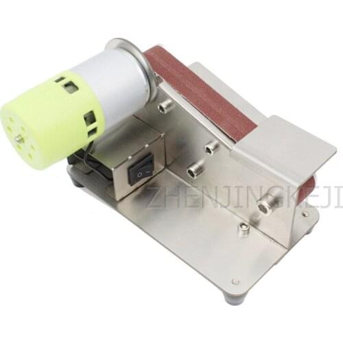 Desktop Abrasive Belt Machine Polisher DIY Polishing And Grinding Machine Fixed Angle Sharpening Tools Woodworking Equipment