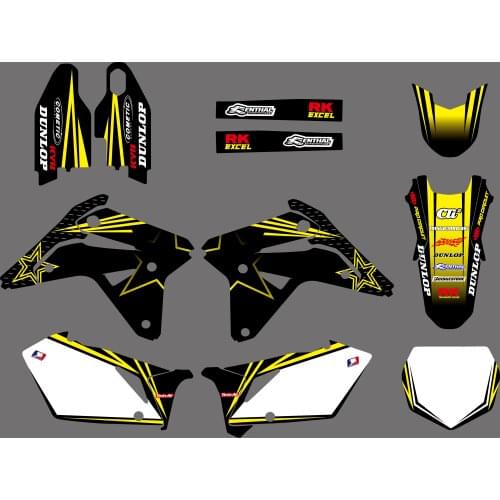 NEW TEAM DECALS GRAPHICS BACKGROUNDS STICKERS FOR Suzuki RMZ450 RM-Z 450 RMZ 2007 Motorcycle Graphic Decal Sticker