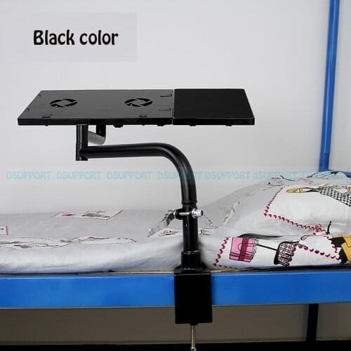 OK051 Bedside Clamping Lazy Laptop Desk Holder with USB Fan Keyboard Mount Holder+ Mouse Pad Mouse Mat