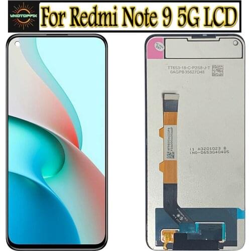 Original Note9 T Screen For Xiaomi Redmi Note 9T LCD Display Touch Screen Digitizer Replacements Parts For Redmi Note 9 5G LCD