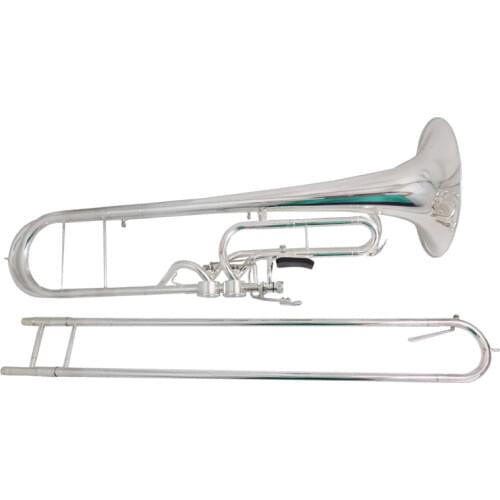 F Flat Contrabass Trombone Silver plated with case mouthpiece Brass musical instruments