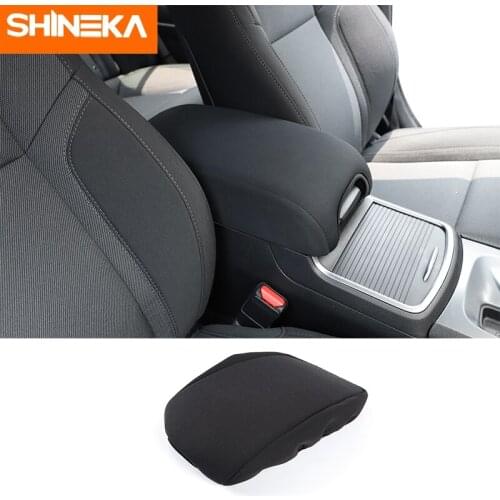 SHINEKA Armrest Box Pad For Dodge Charger 2015+ Car Armrest Storage Box Pad Decoration Cover For Dodge Charger Accessories
