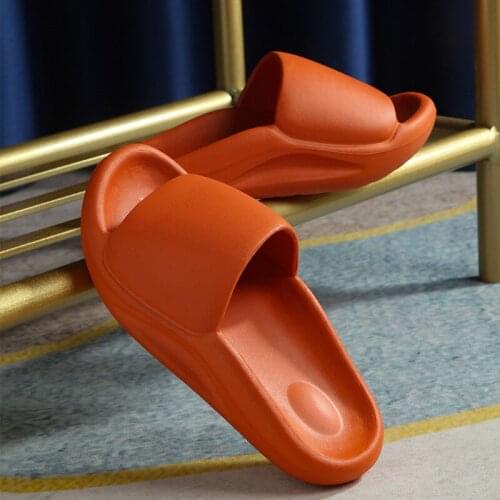 Women Indoor Thick Sole Slippers Summer Soft Non-Slip Bath Shoes Couple Family Flatform Man Slides Home Sandal Slippers