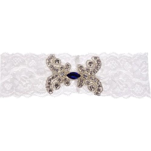 Wedding Bridal Crystal Diamond Lace Garter Wedding Leg Harness Dress Accessories