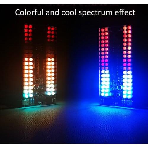 Parts 18 Segments 4 Columns LED Music Rhythm Spectrum Light Voice Control Line Control Level Display Electronic Diy Kits
