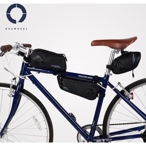 Roswheel Cross Series Bike Bicycle Cycling Saddle Bag Rear Seat Bag Top Tube Front Frame Bag Triangle Pannier Pack